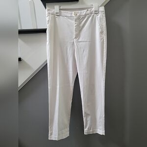 Ecru Pants Size 12 Cotton The Mitchell High Rise Tapered Leg Chino White Preppy